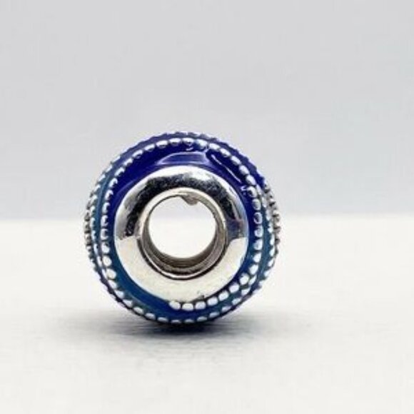 Pandora Blue and Silver Charm Bead - Picture 2 of 4